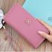 New Korean Women's Fashion Trend PU Wristlet Wallet Fashion Leisure Hand Wallet With Card Holder Long Wristlet Wallet