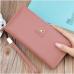 New Korean Women's Fashion Trend PU Wristlet Wallet Fashion Leisure Hand Wallet With Card Holder Long Wristlet Wallet