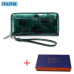 VICKAWEB Wristlet Wallet Female Animal Prints Women Wallets Genuine Leather Purses Ladies Fashion Zipper Purse Standard Wallets