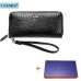 VICKAWEB Wristlet Wallet Purse Genuine Leather Wallet Female Long Zipper Women Wallets Card Holder Clutch Ladies Wallets AE38