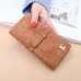 Woman wallet Long Fashion Luxury Brand  frosted Leather purse Female Coin Purse Wallet Women Card Holder Wristlet Money Bag