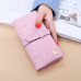 Woman wallet Long Fashion Luxury Brand  frosted Leather purse Female Coin Purse Wallet Women Card Holder Wristlet Money Bag