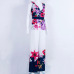 2018 NEW Women Playsuit Sexy V-neck Floral Jumpsuit Sexy Lady Clubwear Flower Summer Playsuit Wide Leg Party Jumpsuit Romper