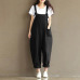 2018 New Womens Casual Loose Linen Pants Cotton Jumpsuit Strap Harem Trousers Overalls Overalls Loose Harem Pants Trousers