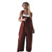 2018 New Womens Casual Loose Linen Pants Cotton Jumpsuit Strap Harem Trousers Overalls Overalls Loose Harem Pants Trousers