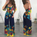 2018 Sexy Women Jumpsuit Off Shoulder Clubwear Playsuit Casual Short Sleeve Sexy Ladies Party Jumpsuit Flower Romper