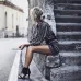 2018 Summer Women Plus Size Rompers Short V-Neck Jumpsuit Hollow Out Lace Up Half Sleeve Vintage High Waist Rompers