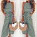 2018 summer womens jumpsuit romper Sleeveless Striped Jumpsuit Casual Clubwear Wide Leg Pants  Romper womens jumpsuit C30814