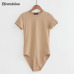 2019 Bodysuit Women Summer Jumpsuits Playsuits Cotton O-neck Bodysuits Rompers Coveralls Body for Women Solid Combishort