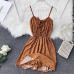 2019 New Women Wide Leg Short Pants Playsuits Bohemian Style Cute Dot Bow Chiffon Jumpsuits Ladies Sexy Bodysuits Beach Wear