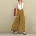 2019 New ZANZEA Women Overalls Rompers Plus Size S-5XL Sleeveless Dungarees Long Trousers Wide Leg Pants Cotton Linen Jumpsuits