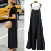 2019 Summer ZANZEA Women Cotton Linen Wide Leg Romper Casual Strappy Sleeveless Loose Long Jumpsuit Dungaree Party Overalls