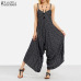 2019 ZANZEA Rompers Womens Jumpsuit Sexy Strapless Casual Loose Striped Playsuits Backless Summer Overalls Oversized S-5XL