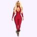 Adogirl 2018 Spring Stand Collar Long Sleeve Bandage Jumpsuits Zipper Up Skinny Women Rompers Plus Size Night Club Overalls