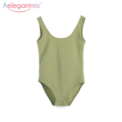 Aelegantmis Sexy Bodycon Backless Bodysuit Women Fashion Summer Sleeveless Strap Cami Bodysuits Ladies Tank Tops Skinny Jumpsuit