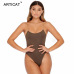 Articat Sexy Lace Up Backless Bodysuit Women Cross Bandage Bodycon Jumpsuits Summer Romper Casual Body Suit Women Tops Overalls