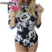 Bodysuit For Women 2018 Summer Fashion Cute Mouse Cartoon Character Printed Jumpsuits Slim Costume Skinny Playsuits Hot