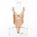 Cryptographic hot sale sheer lace bodysuit women backless transparent mesh bow sexy jumpsuit 2019 catsuit straps bodysuits thong