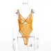 Cryptographic hot sale sheer lace bodysuit women backless transparent mesh bow sexy jumpsuit 2019 catsuit straps bodysuits thong