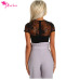 Dear Lover Summer Sexy Bodysuits Ladies Black Lace Short Sleeve Women Romper Bodycon Playsuit Transparent Tops Jumpsuit  LC32241