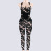 Dulzura camouflage print 2018 summer autumn women jumpsuit backless female sexy sportswear fitness sporting leggings