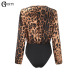 GBYXTY Body Mujer Sexy Leopard Print Deep V-Neck Club Bodysuit Tops Women Spring Autumn Long Sleeve Bodysuit Jumpsuit ZA1074