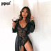 Gagaopt 2018 4 Colors Lace Bodysuit Women Deep V Neck Sexy Bodysuit White/Black Mesh Bodysuit Club Jumpsuit Overalls Sleepwear