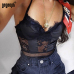 Gagaopt 2018 Lace Bodysuit Women Fashion Sexy Bodysuit Elegant Hallow Out Black Bodysuit Teddy Romper Jumpsuit Streetwear