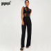 Gagaopt 2018 Summer Overalls Lace Bodysuit Women Ruffle Sleeve Black Sexy Bodysuit Polka Dot Mesh Bodysuit Club Jumpsuit Blusas