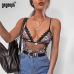 Gagaopt Lace Bodysuit Women Floral Embroidery Sexy Bodysuit Ladies White/Black Mesh Bodysuit Jumpsuit Overalls Sleepwear