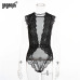 Gagaopt Lace Bodysuit Women Summer Sleeveless Bodycon Mesh Bodysuit Black Perspective Sexy Bodysuit Jumpsuit Overalls Sleepwear