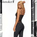 Glamaker Mesh black sexy teddy bodysuit Women transparent strap bodysuit Female summer bandage bodysuit one-pieces 2019 jumpsuit