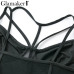 Glamaker Mesh black sexy teddy bodysuit Women transparent strap bodysuit Female summer bandage bodysuit one-pieces 2019 jumpsuit