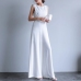 Jumpsuit For Women Round Neck Sleeveless overalls Summer 2018 Office Lady Female Elegant Long Wide Leg ukraine romper