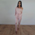 Jumpsuits For Women Sexy 2019 Summer New Arrival High Street Style Elegant Long Sleeve Slash-Neck Off Shoulder Jumpsuit Rompers