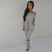 Jumpsuits For Women Sexy 2019 Summer New Arrival High Street Style Elegant Long Sleeve Slash-Neck Off Shoulder Jumpsuit Rompers