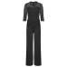 Lace Jumpsuit Women Rompers 2019 Summer Elegant Ladies Office Work Wear overalls for Women Wide Leg Playsuit Tracksuit Long Pant