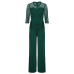 Lace Jumpsuit Women Rompers 2019 Summer Elegant Ladies Office Work Wear overalls for Women Wide Leg Playsuit Tracksuit Long Pant