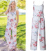 Lace Up Floral Print Women Jumpsuit 2018 Summer Casual Loose Style Wide Leg Girls Beach Jumpsuits Rompers Female Overalls