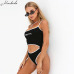 Macheda Sexy Halter Hollow Out Women 2018 New Summer Sleeveless Fitness Strap Rompers Women Bodysuit Bandage Sexy Beach Wea