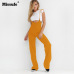 Missufe Solid Multi Colors High Waist Fashion Sexy Bodysuits For Women 2018 Summer Jumpsuits Slim Bandage Women's Playsuits