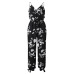 Missufe V Neck Sexy Bodysuits Women With Belt Body Femme Macacao Feminino Floral Playsuit Overalls Print Spring Summer Jumpsuit