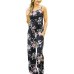 Missufe V Neck Sexy Bodysuits Women With Belt Body Femme Macacao Feminino Floral Playsuit Overalls Print Spring Summer Jumpsuit