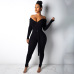 NATTEMAID Sweater Knitted Jumpsuits For Women 2018 Winter Rompers Womens Jumpsuit Off Shoulder Long Sleeve Bodycon Sexy Jumpsuit