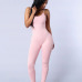 New 2019 Summer Fashion Tight-fitting Cute Multicolor Women Rompers Spaghetti Strap Halter Solid Bodycon Women Jumpsuits