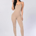 New 2019 Summer Fashion Tight-fitting Cute Multicolor Women Rompers Spaghetti Strap Halter Solid Bodycon Women Jumpsuits