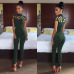 New Arrivals Fashion Women Casual Short Sleeve Jumpsuits Bodysuit Romper Jumpsuit Long Pants