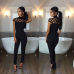 New Arrivals Fashion Women Casual Short Sleeve Jumpsuits Bodysuit Romper Jumpsuit Long Pants