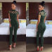 New Arrivals Fashion Women Casual Short Sleeve Jumpsuits Bodysuit Romper Jumpsuit Long Pants