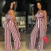 Newly Women Jumpsuit Lady Strap Stripe Romper womens Jumpsuit Bodysuit Bodycon Party streetwear Outfit Clothes